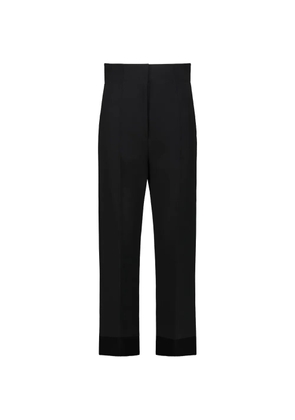 KHAITE Rae stepped-hem trousers - Black