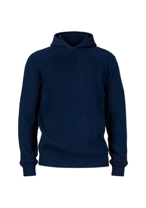 MC2 Saint Barth Malcom ribbed long-sleeve hoodie - Blue