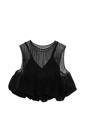 CFCL pleated sleeveless top - Black