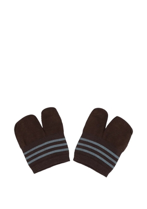 Antipast striped tabi socks - Brown