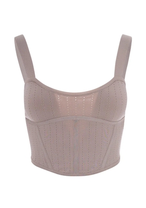 Patrizia Pepe zip-fastening top - Neutrals