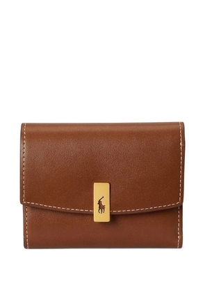 Polo Ralph Lauren Polo ID leather compact wallet - Brown