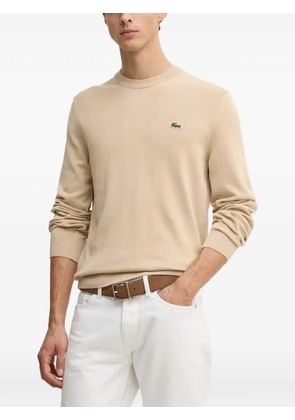 Lacoste long-sleeve crew-neck sweater - Neutrals