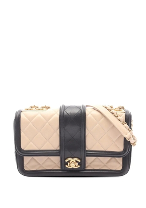 CHANEL Pre-Owned 2015-2016 CC Quilted Lambskin Elegant CC Flap Bag shoulder bag - Black