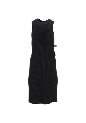 Louis Vuitton Pre-Owned sleeveless knitted midi dress - Black