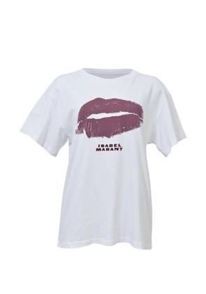 ISABEL MARANT kiss-graphic T-shirt - White