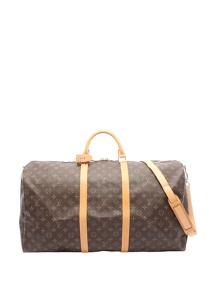 Louis Vuitton Pre-Owned 2001 Monogram Keepall Bandouliere 60 travel bag - Brown