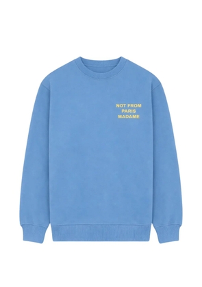 Drôle De Monsieur crew-neck sweatshirt - Blue