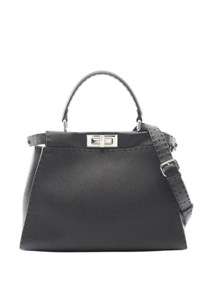 Fendi Pre-Owned 2010-2025 Leather Selleria Peekaboo Iconic satchel - Black