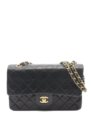 CHANEL Pre-Owned 1986-1988 Medium Classic Lambskin Double Flap shoulder bag - Black
