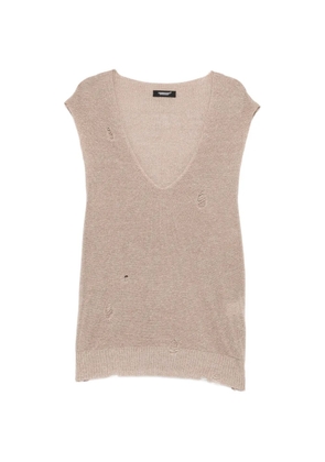 Undercover knitted vest - Brown