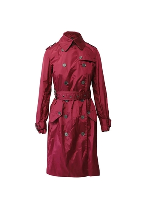 Burberry Pre-Owned Mac belted trench coat - Red