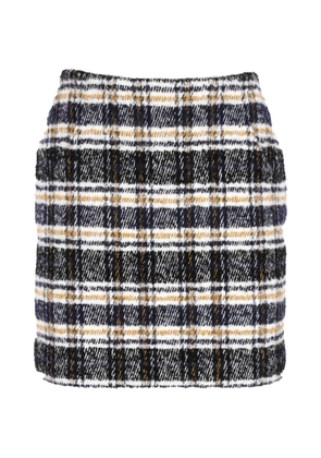 Maje plaid mini skirt - Black