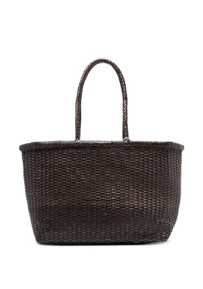 DRAGON DIFFUSION large B Weave leather shoulder bag - Brown