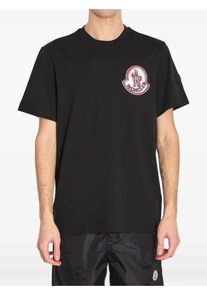 Moncler logo-patch cotton T-shirt - Black