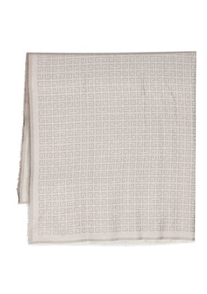 Givenchy monogram-print scarf - Grey