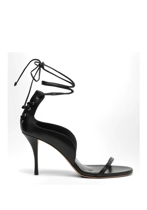 Jude Issa lace-up sandals - Black