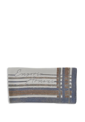 Emporio Armani striped scarf - Neutrals