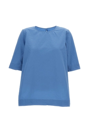 Casey Casey short-sleeved crinkled T-shirt - Blue