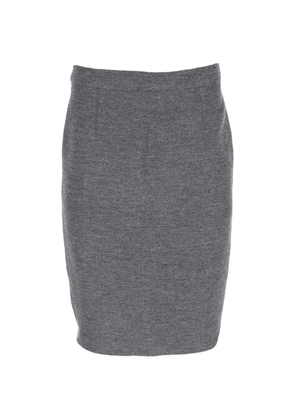 Lanvin Pre-Owned wool pencil midi skirt - Grey
