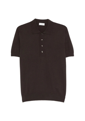 Paolo Pecora textured polo shirt - Brown
