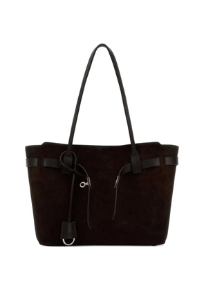 Balenciaga medium Bel Air suede shoulder bag - Brown