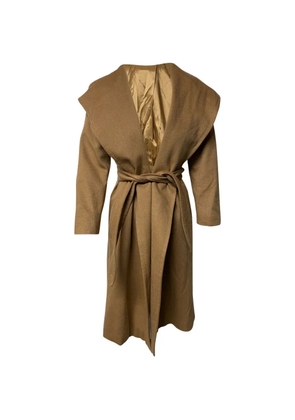 Max Mara hooded cashmere coat - Brown