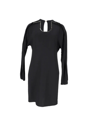 Lanvin Pre-Owned 2018 hardware-detail mini dress - Black