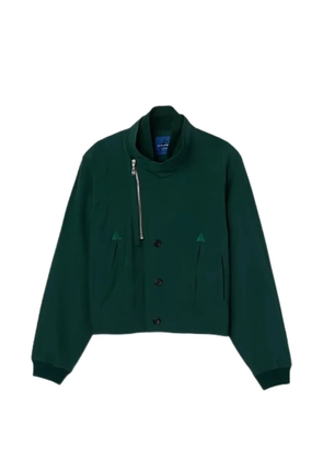 ASICS zip asymmetric bomber jacket - Green