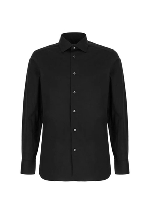 Zegna Trofeo Comfort long-sleeve shirt - Black