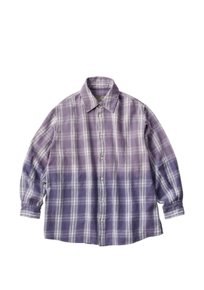Kuro 90's Old Style plaid shirt - Purple