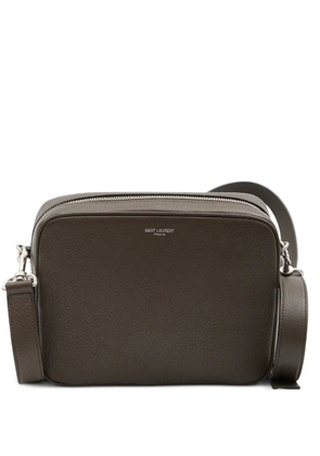 Saint Laurent small Camera hammered-leather messenger bag - Brown