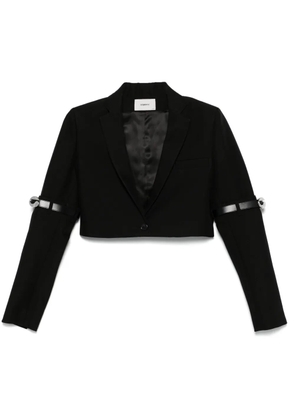 Coperni hybrid cropped blazer - Black