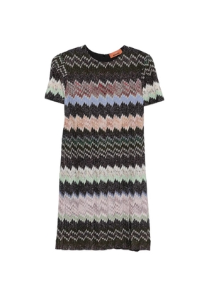 Missoni zigzag short-sleeve mini dress - White