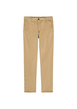 slowear logo-embroidered trousers - Neutrals