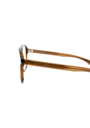 Saint Laurent Eyewear browline optical glasses - Brown