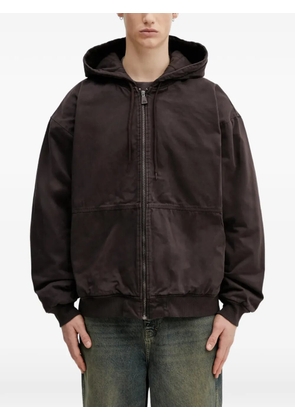 adidas hooded zip jacket - Brown