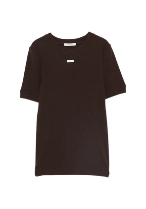 ENTIRE STUDIOS logo-label T-shirt - Brown