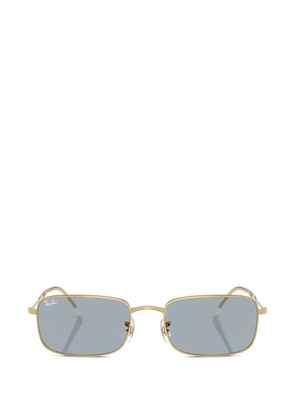Ray-Ban rectangle-frame sunglasses - Gold