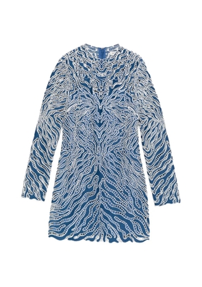 Simkhai long-sleeved mini dress - Blue