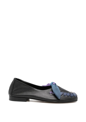 Hereu bow-detail loafers - Black