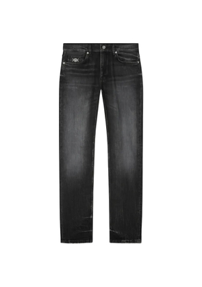 Versace medusa-emblem slim-fit jeans - Grey