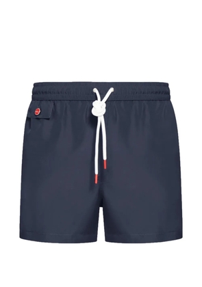 Kiton drawstring swim shorts - Blue