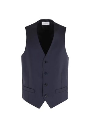 LUIGI BIANCHI MANTOVA button waistcoat - Blue