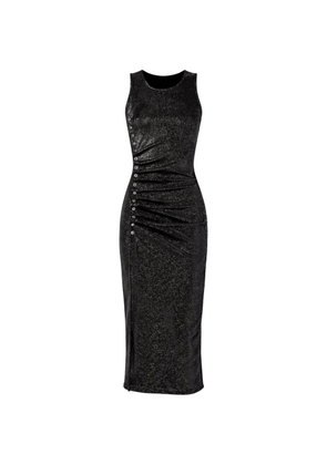 Rabanne button detail dress - Black