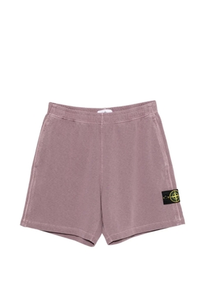 Stone Island logo-patch shorts - Pink
