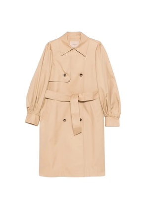 TWINSET double-breasted belted coat - Neutrals