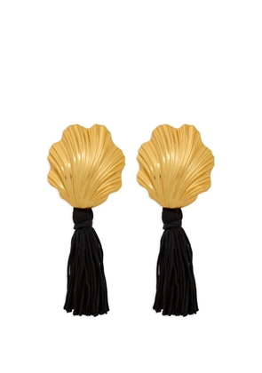 JULIETTA Coquille tassel earrings - Gold