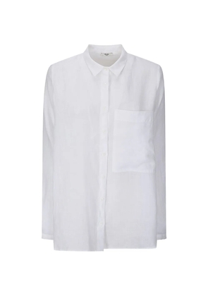 M.S.M Milano chest-pocket linen shirt - White