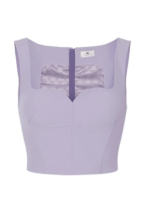 Elisabetta Franchi sweetheart-neckline top - Purple